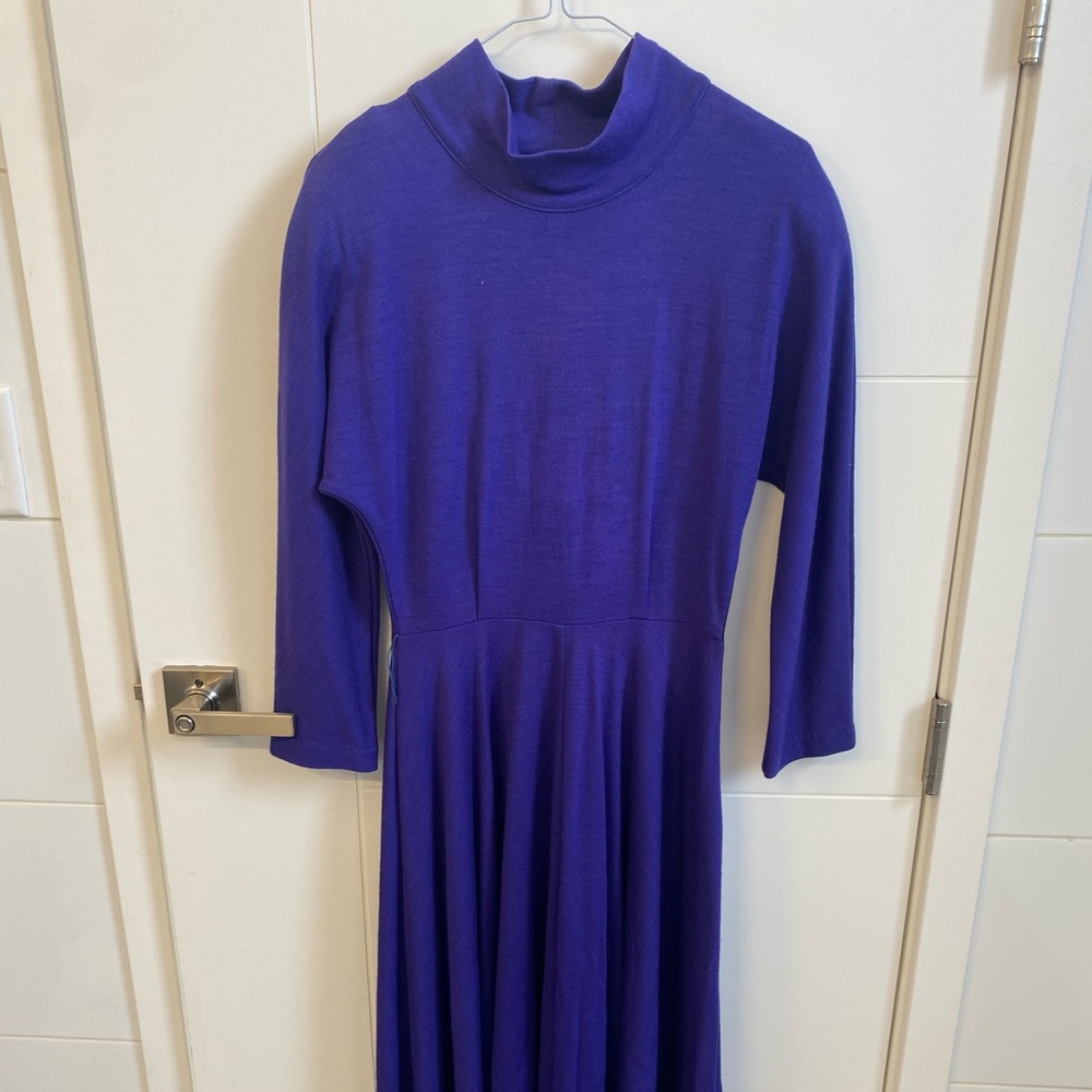 Vintage - Long sleeve, long dress, turtle neck
